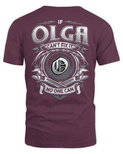 OLGA AP81-K4-626 - Personalized Ahmed Quote Apparel “If Ahmed Can't Fix It, No One Can” - Unisex Standard T-Shirt - Maroon
