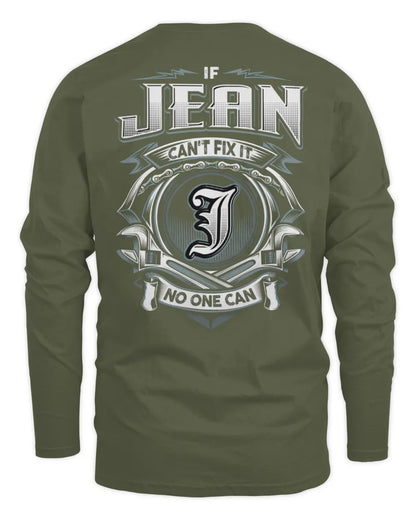 JEAN AP81-K4-626 - Personalized Ahmed Quote Apparel “If Ahmed Can't Fix It, No One Can” - Men's Long Sleeved T-Shirt - Military Green
