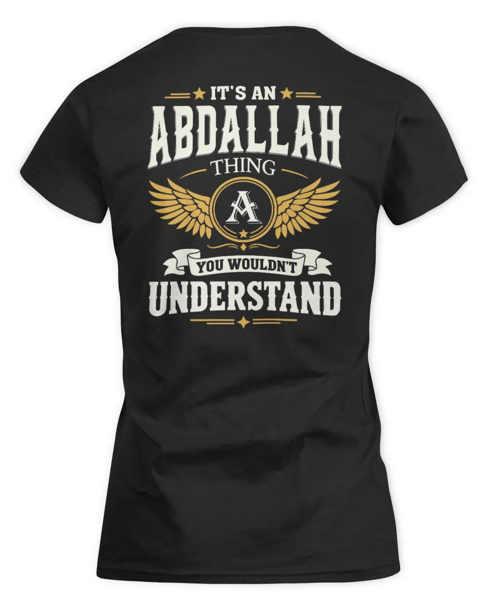 ABDALLAH KT06-M008 It’s a [NAME] Thing – You Wouldn’t Understand | Personalized Vintage T-Shirt - Women's Standard T-Shirt - Black