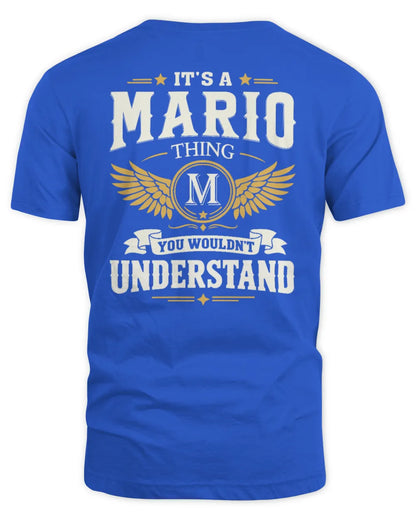 MARIO KT06-M008 It’s a [NAME] Thing – You Wouldn’t Understand | Personalized Vintage T-Shirt - Unisex Standard T-Shirt - Royal