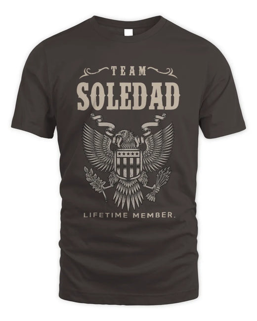 SOLEDAD TP06-K82 – Personalized Classic Style Apparel “Team NAME Lifetime Member”