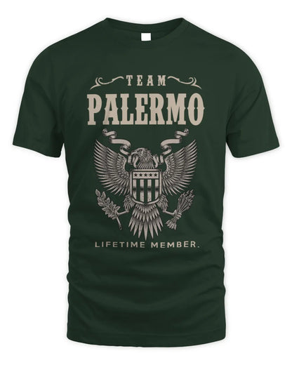 PALERMO TP06-K82 – Personalized Classic Style Apparel “Team NAME Lifetime Member” - Unisex Standard T-Shirt - Forest Green