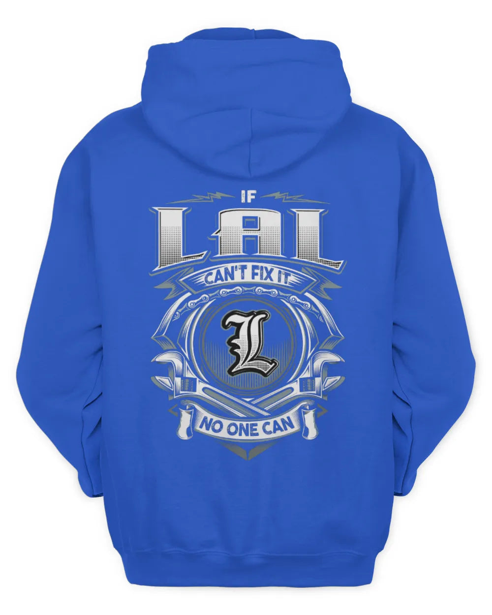 LAL AP81-K4-626 - Personalized Ahmed Quote Apparel “If Ahmed Can't Fix It, No One Can” - Unisex Hoodie - Royal