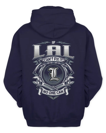 LAL AP81-K4-626 - Personalized Ahmed Quote Apparel “If Ahmed Can't Fix It, No One Can” - Unisex Hoodie - Navy