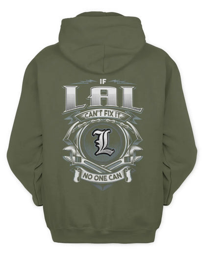 LAL AP81-K4-626 - Personalized Ahmed Quote Apparel “If Ahmed Can't Fix It, No One Can” - Unisex Hoodie - Military Green