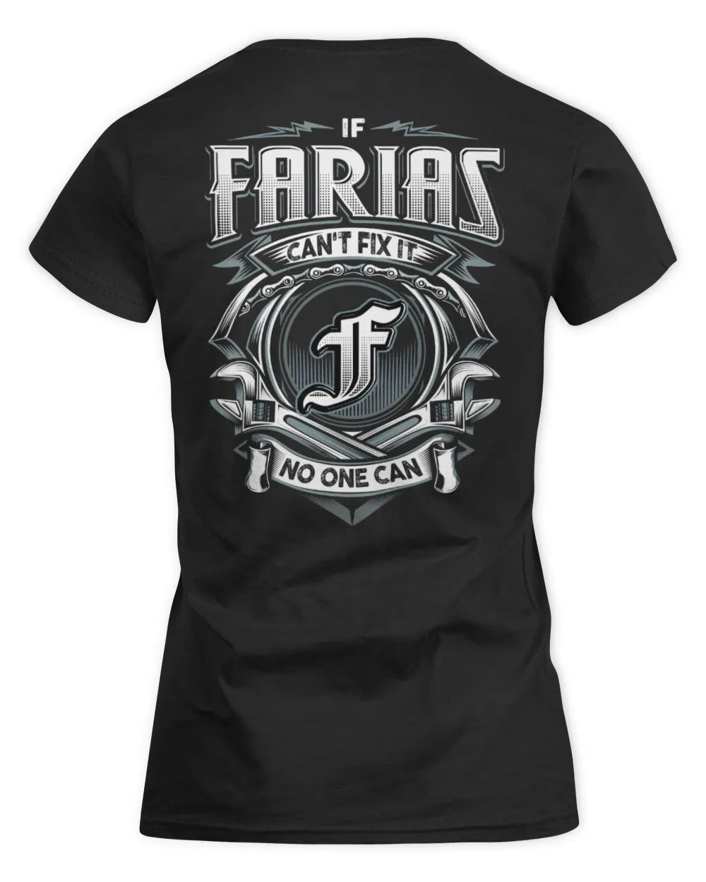 FARIAS AP81-K4-626 - Personalized Ahmed Quote Apparel “If Ahmed Can't Fix It, No One Can” - Women's Standard T-Shirt - Black