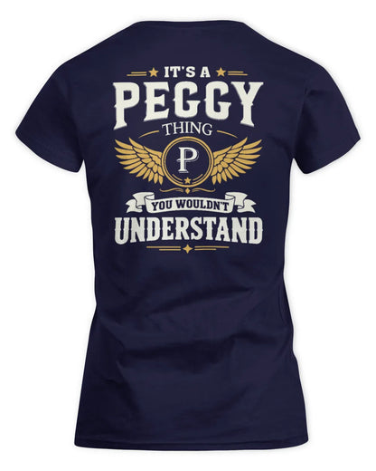PEGGY KT06-M008 It’s a [NAME] Thing – You Wouldn’t Understand | Personalized Vintage T-Shirt - Women's Standard T-Shirt - Navy