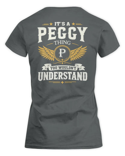 PEGGY KT06-M008 It’s a [NAME] Thing – You Wouldn’t Understand | Personalized Vintage T-Shirt - Women's Standard T-Shirt - Charcoal