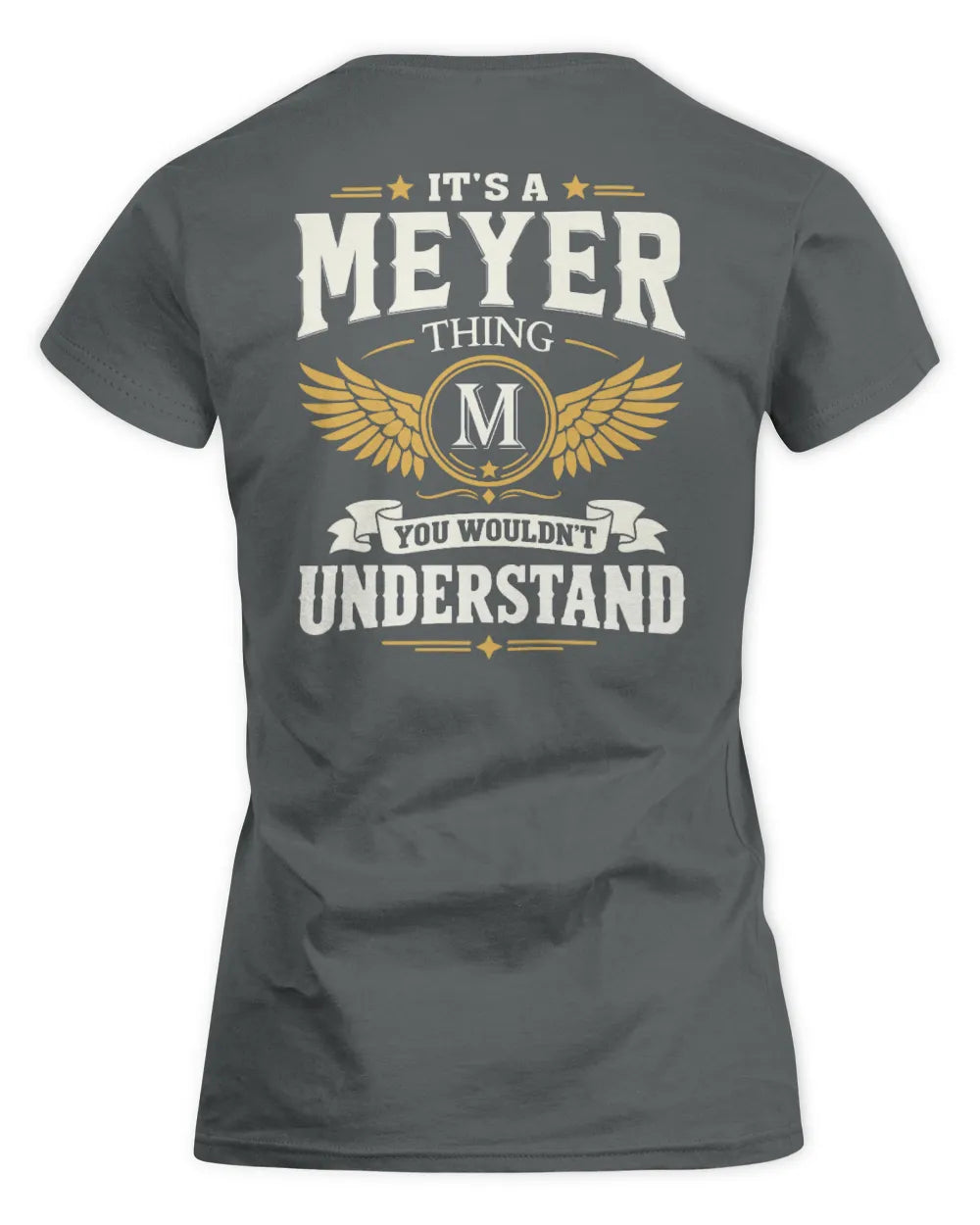MEYER KT06-M008 It’s a [NAME] Thing – You Wouldn’t Understand | Personalized Vintage T-Shirt - Women's Standard T-Shirt - Charcoal