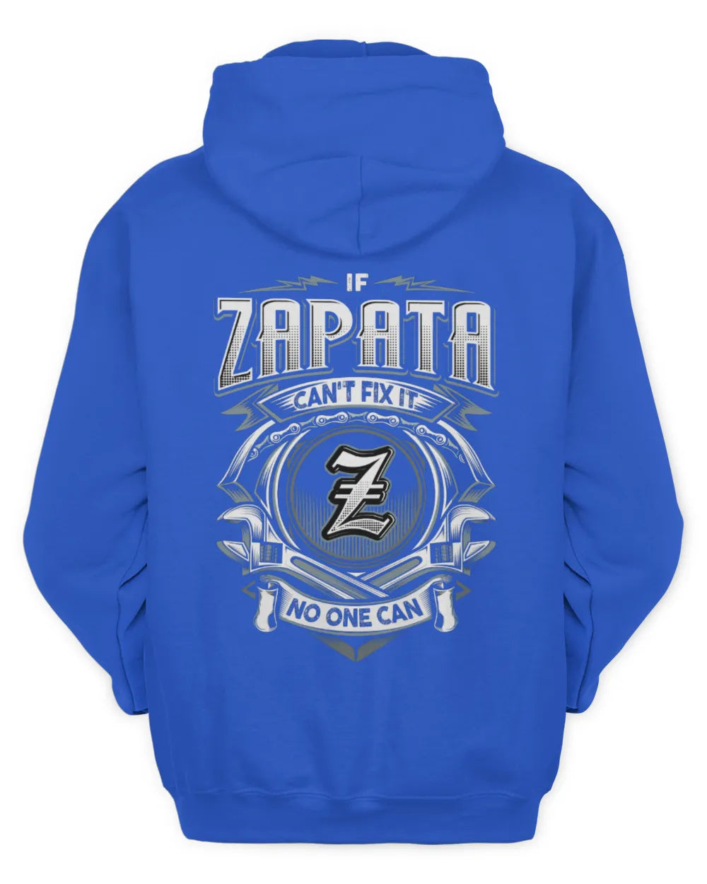 ZAPATA AP81-K4-626 - Personalized Ahmed Quote Apparel “If Ahmed Can't Fix It, No One Can” - Unisex Hoodie - Royal