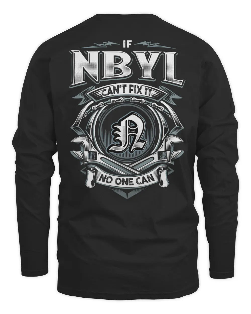 NBYL AP81-K4-626 - Personalized Ahmed Quote Apparel “If Ahmed Can't Fix It, No One Can” - Men's Long Sleeved T-Shirt - Black