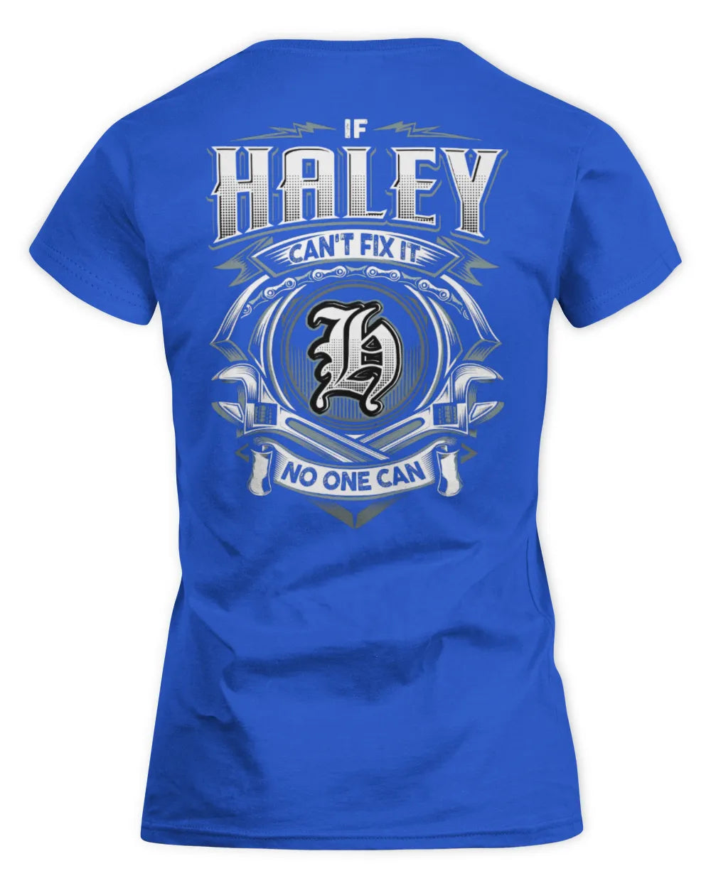 HALEY AP81-K4-626 - Personalized Ahmed Quote Apparel “If Ahmed Can't Fix It, No One Can” - Women's Standard T-Shirt - Royal