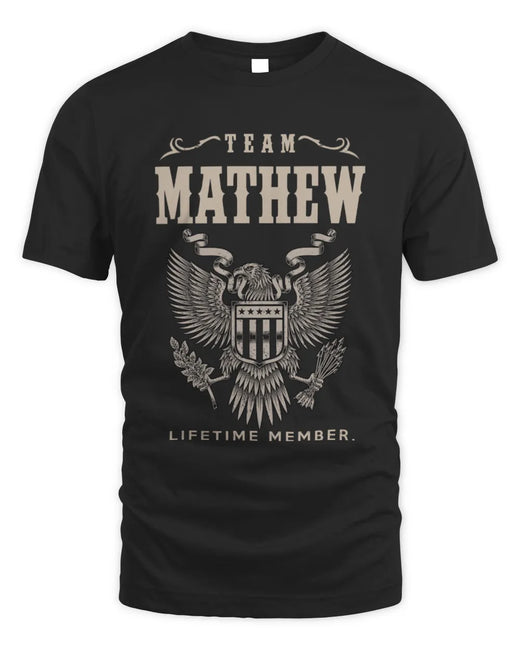 MATHEW TP06-K82 – Personalized Classic Style Apparel “Team NAME Lifetime Member”