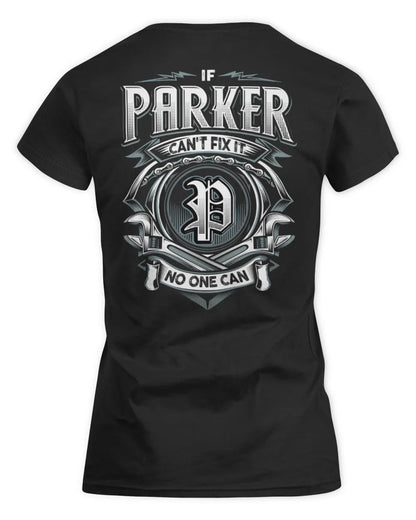 PARKER AP81-K4-626 - Personalized Ahmed Quote Apparel “If Ahmed Can't Fix It, No One Can” - Women's Standard T-Shirt - Black