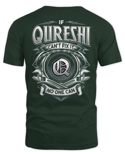 QURESHI AP81-K4-626 - Personalized Ahmed Quote Apparel “If Ahmed Can't Fix It, No One Can” - Unisex Standard T-Shirt - Forest Green