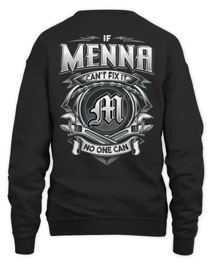 MENNA AP81-K4-626 - Personalized Ahmed Quote Apparel “If Ahmed Can't Fix It, No One Can” - Unisex Sweatshirt - Black