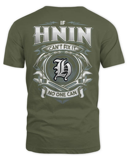 HNIN AP81-K4-626 - Personalized Ahmed Quote Apparel “If Ahmed Can't Fix It, No One Can” - Unisex Standard T-Shirt - Military Green
