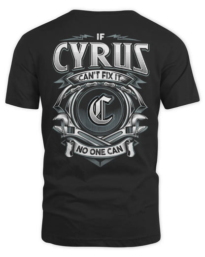 CYRUS AP81-K4-626 - Personalized Ahmed Quote Apparel “If Ahmed Can't Fix It, No One Can” - Unisex Standard T-Shirt - Black