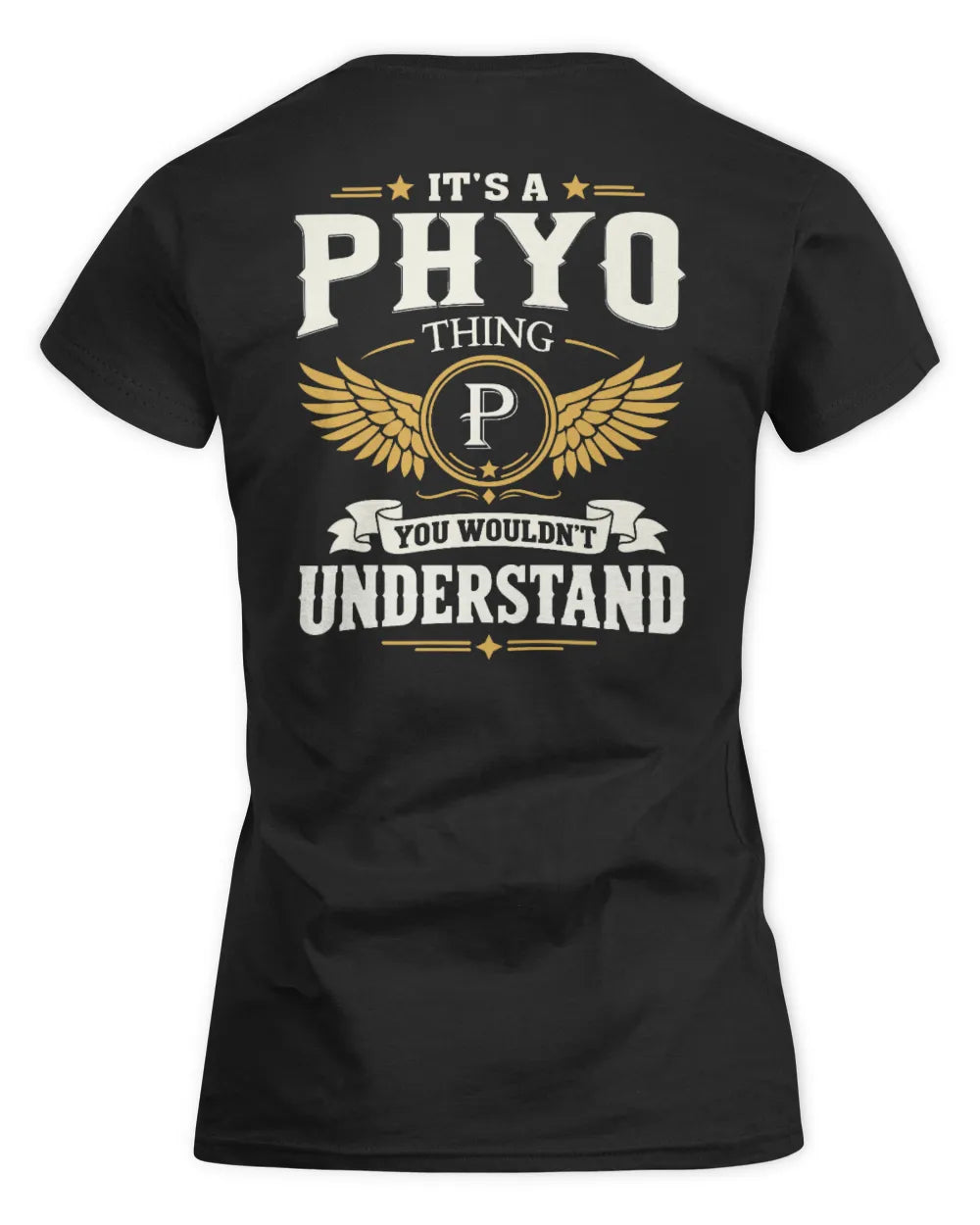 PHYO KT06-M008 It’s a [NAME] Thing – You Wouldn’t Understand | Personalized Vintage T-Shirt - Women's Standard T-Shirt - Black