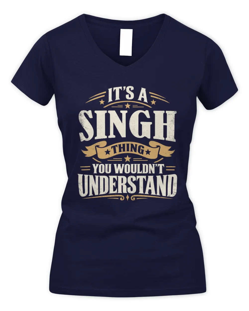 SINGH P08 TH51 - Personalized “It’s a/an [NAME] Thing – You Wouldn’t Understand” Shirt - Women's V-Neck T-Shirt - Navy