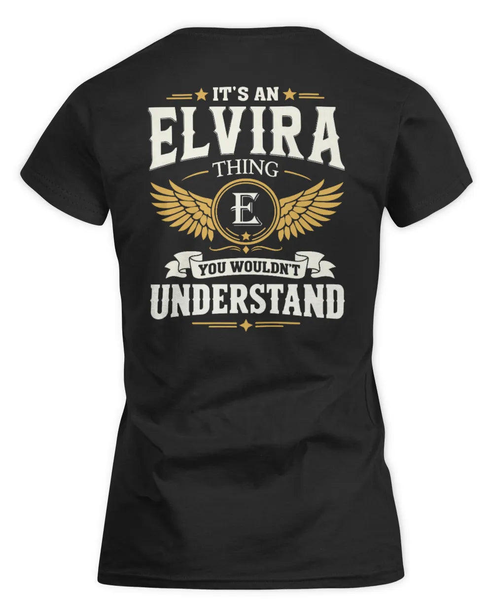 ELVIRA KT06-M008 It’s a [NAME] Thing – You Wouldn’t Understand | Personalized Vintage T-Shirt - Women's Standard T-Shirt - Black