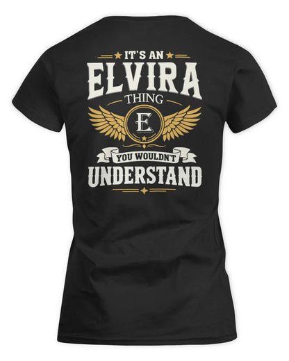 ELVIRA KT06-M008 It’s a [NAME] Thing – You Wouldn’t Understand | Personalized Vintage T-Shirt - Women's Standard T-Shirt - Black