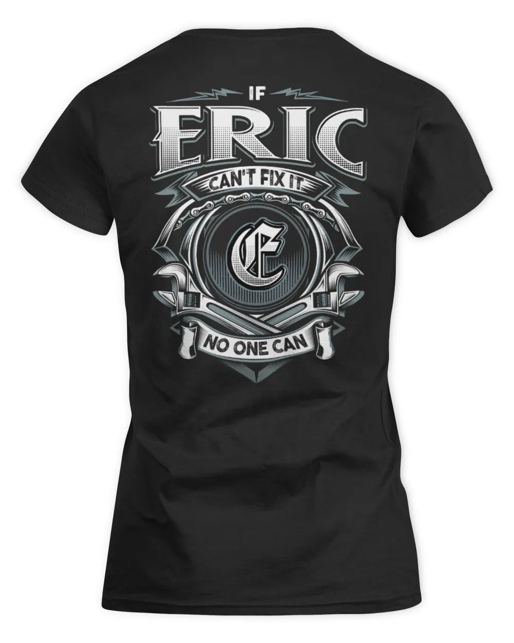 ERIC AP81-K4-626 - Personalized Ahmed Quote Apparel “If Ahmed Can't Fix It, No One Can” - Women's Standard T-Shirt - Black