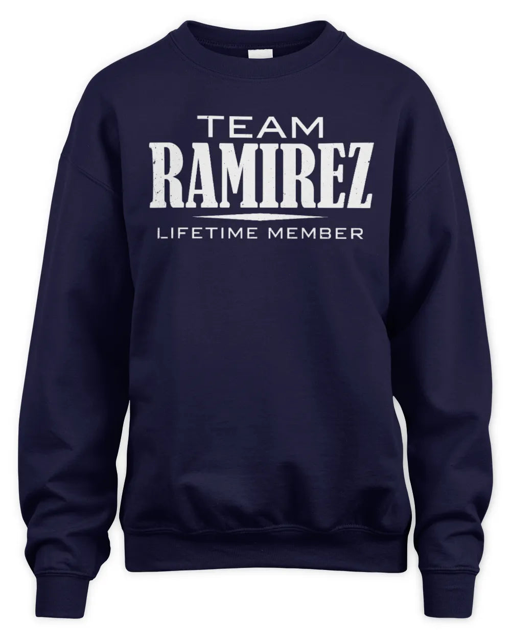 RAMIREZ BL62-K4-128 - Personalized “Team NAME Lifetime Member” - Unisex Sweatshirt - Navy