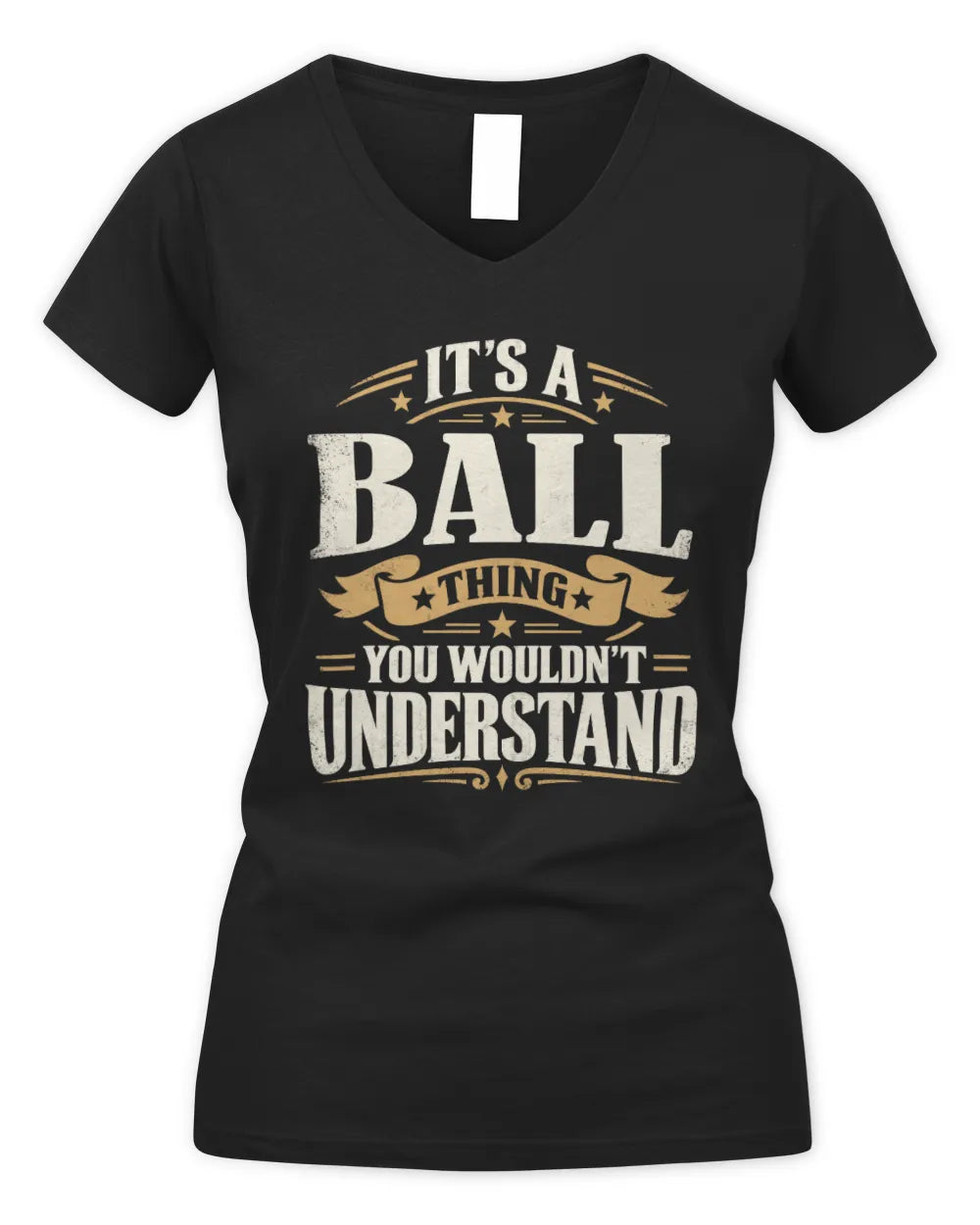 BALL P08 TH51 - Personalized “It’s a/an [NAME] Thing – You Wouldn’t Understand” Shirt - Women's V-Neck T-Shirt - Black