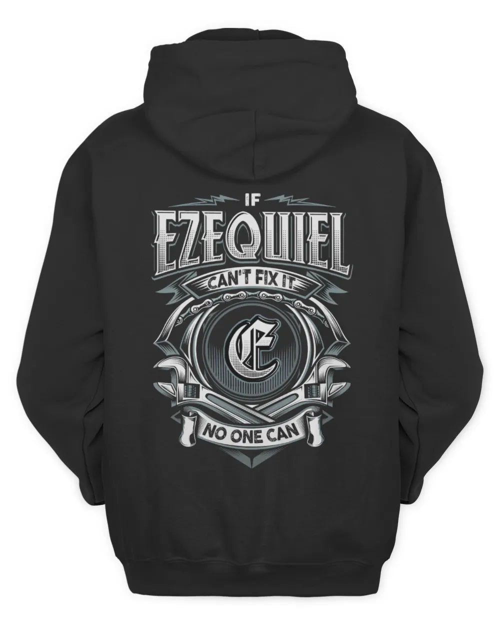 EZEQUIEL AP81-K4-626 - Personalized Ahmed Quote Apparel “If Ahmed Can't Fix It, No One Can” - Unisex Hoodie - Black