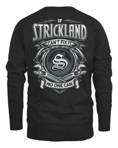 STRICKLAND AP81-K4-626 - Personalized Ahmed Quote Apparel “If Ahmed Can't Fix It, No One Can” - Men's Long Sleeved T-Shirt - Black