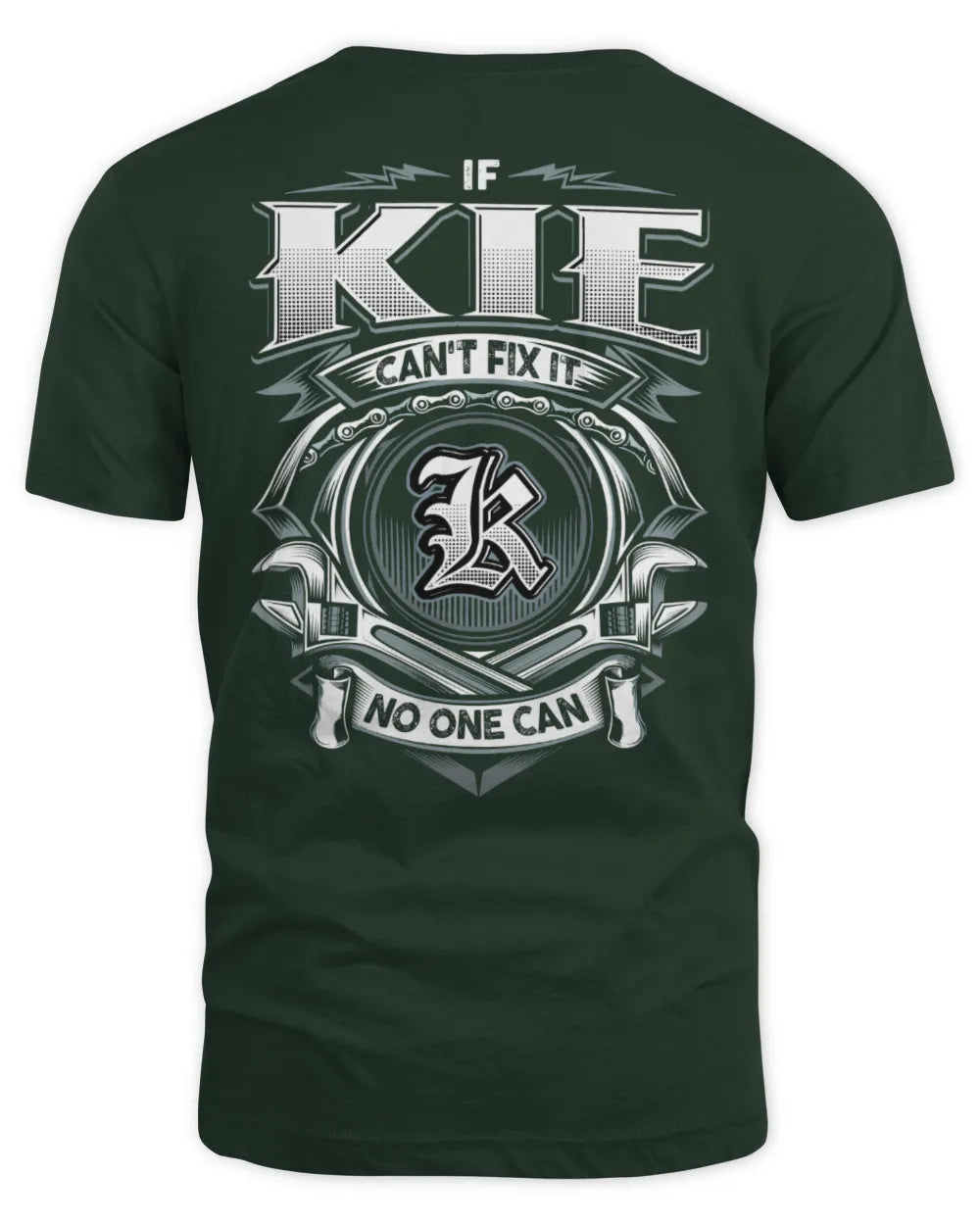 KIE AP81-K4-626 - Personalized Ahmed Quote Apparel “If Ahmed Can't Fix It, No One Can” - Unisex Standard T-Shirt - Forest Green