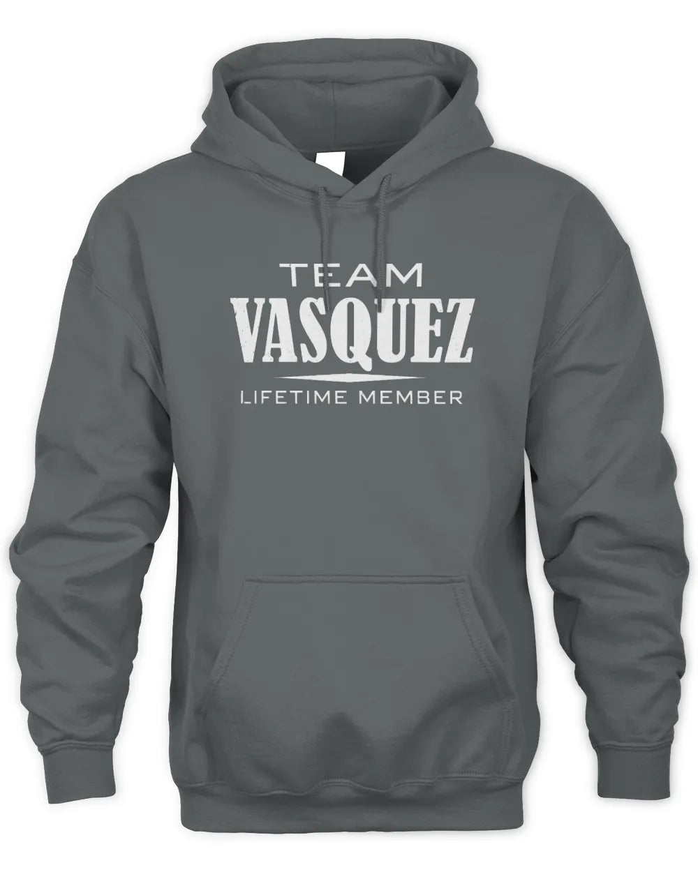 VASQUEZ BL62-K4-128 - Personalized “Team NAME Lifetime Member” - Unisex Hoodie - Charcoal