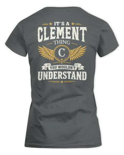 CLEMENT KT06-M008 It’s a [NAME] Thing – You Wouldn’t Understand | Personalized Vintage T-Shirt - Women's Standard T-Shirt - Charcoal