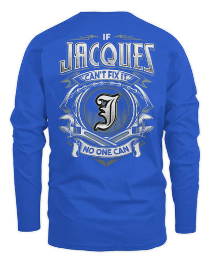 JACQUES AP81-K4-626 - Personalized Ahmed Quote Apparel “If Ahmed Can't Fix It, No One Can” - Men's Long Sleeved T-Shirt - Royal