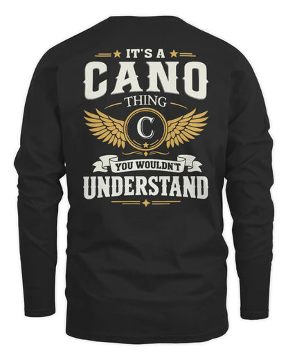 CANO KT06-M008 It’s a [NAME] Thing – You Wouldn’t Understand | Personalized Vintage T-Shirt - Men's Long Sleeved T-Shirt - Black