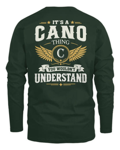 CANO KT06-M008 It’s a [NAME] Thing – You Wouldn’t Understand | Personalized Vintage T-Shirt - Men's Long Sleeved T-Shirt - Forest Green