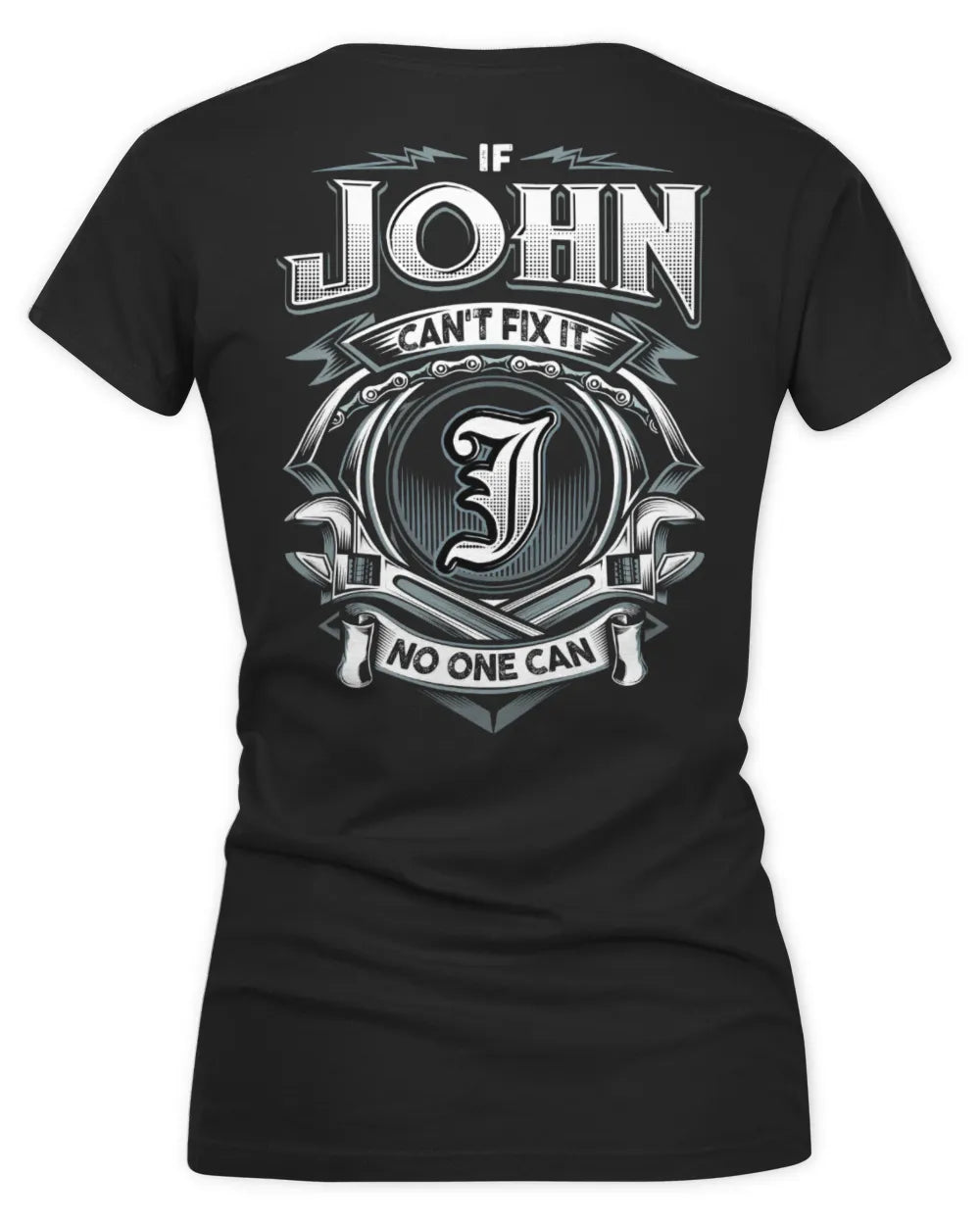 JOHN AP81-K4-626 - Personalized Ahmed Quote Apparel “If Ahmed Can't Fix It, No One Can” - Women's V-Neck T-Shirt - Black