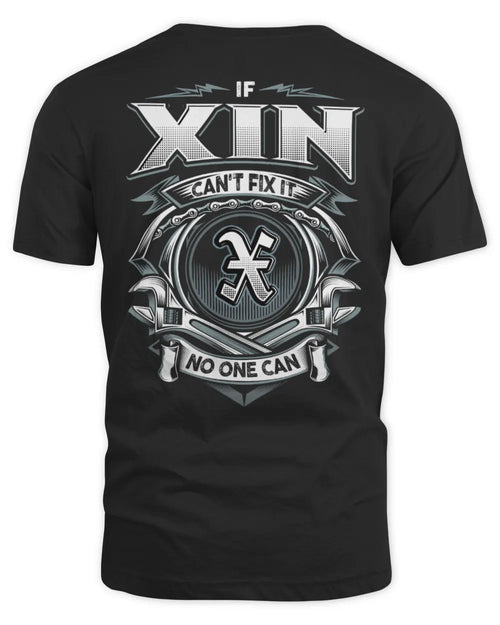 XIN AP81-K4-626 - Personalized Ahmed Quote Apparel “If Ahmed Can't Fix It, No One Can” - Unisex Standard T-Shirt - Black