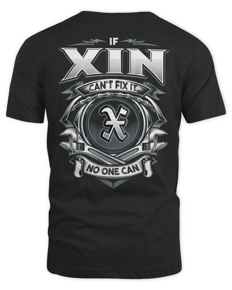 XIN AP81-K4-626 - Personalized Ahmed Quote Apparel “If Ahmed Can't Fix It, No One Can” - Unisex Standard T-Shirt - Black