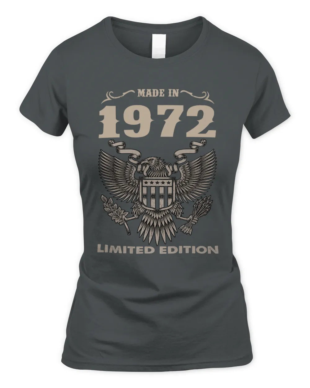 1972 HH89-K2 – Classic Birth Year Limited Edition T-Shirt - Women's Standard T-Shirt - Charcoal