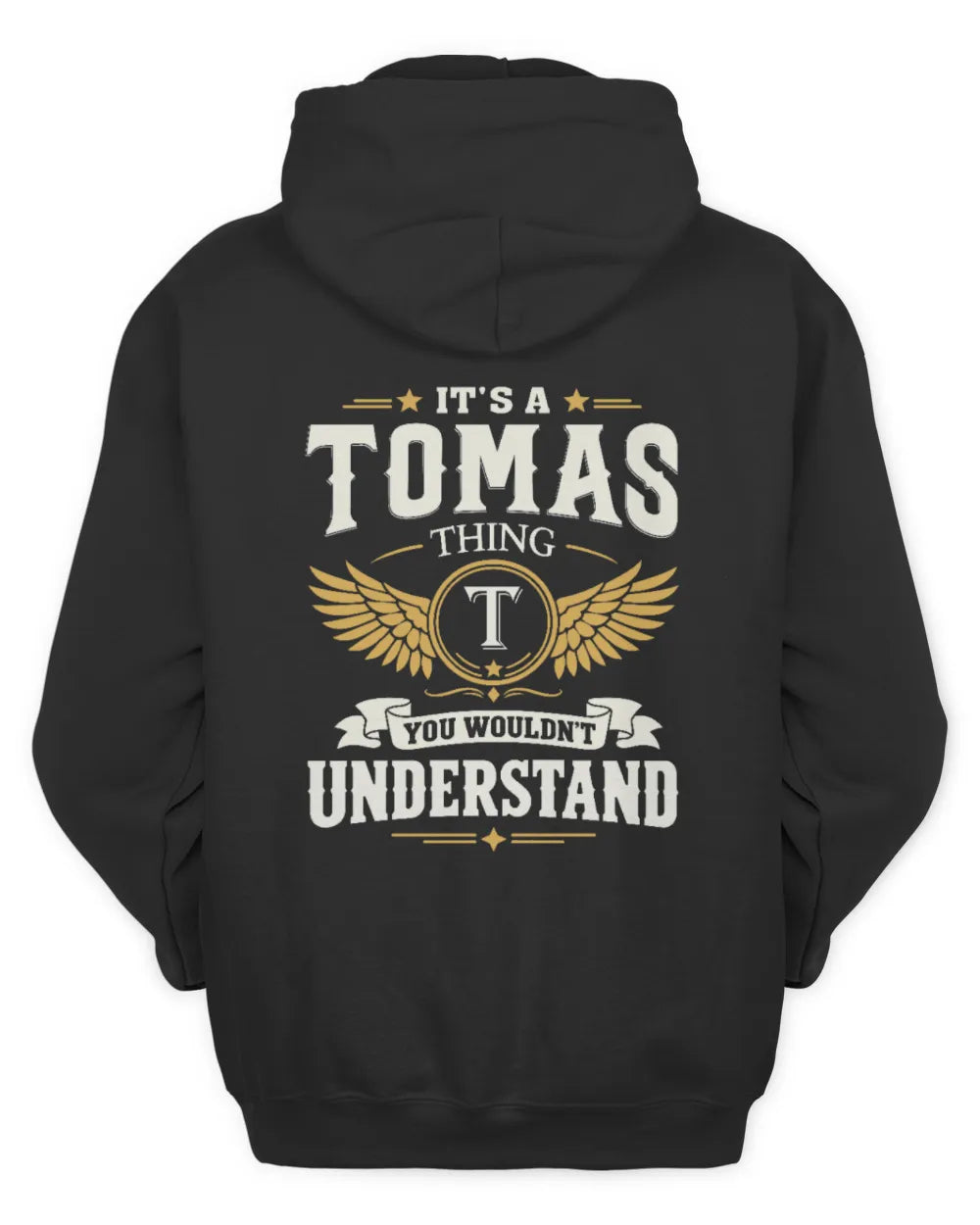 TOMAS KT06-M008 It’s a [NAME] Thing – You Wouldn’t Understand | Personalized Vintage T-Shirt - Unisex Hoodie - Black
