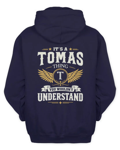TOMAS KT06-M008 It’s a [NAME] Thing – You Wouldn’t Understand | Personalized Vintage T-Shirt - Unisex Hoodie - Navy