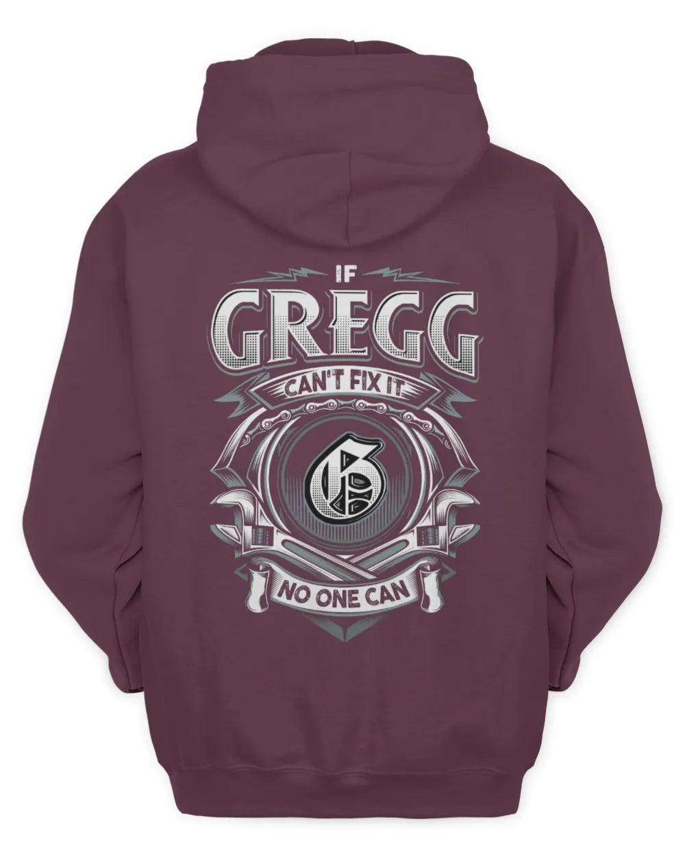 GREGG AP81-K4-626 - Personalized Ahmed Quote Apparel “If Ahmed Can't Fix It, No One Can” - Unisex Hoodie - Maroon