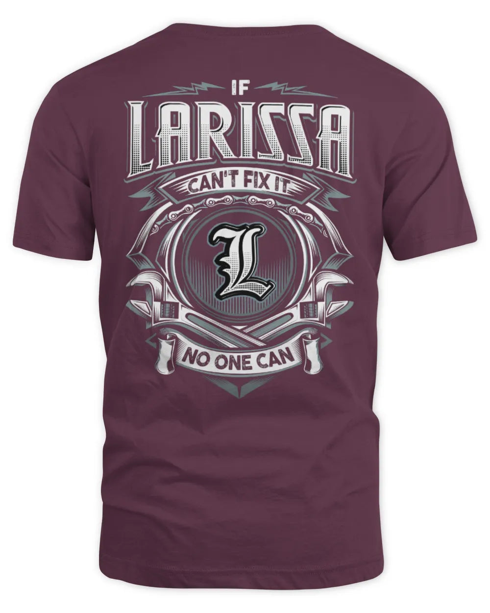 LARISSA AP81-K4-626 - Personalized Ahmed Quote Apparel “If Ahmed Can't Fix It, No One Can” - Unisex Standard T-Shirt - Maroon