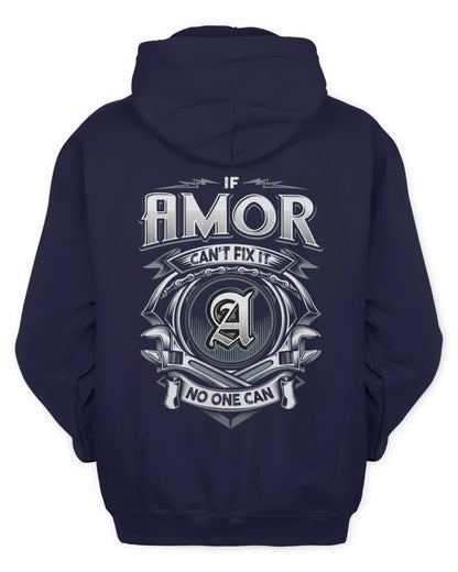 AMOR AP81-K4-626 - Personalized Ahmed Quote Apparel “If Ahmed Can't Fix It, No One Can” - Unisex Hoodie - Navy