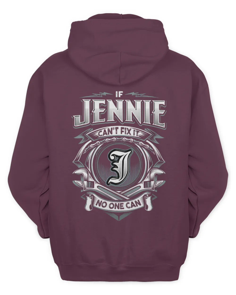 JENNIE AP81-K4-626 - Personalized Ahmed Quote Apparel “If Ahmed Can't Fix It, No One Can” - Unisex Hoodie - Maroon