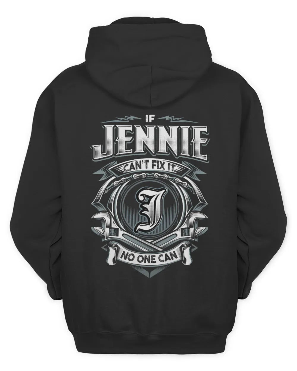 JENNIE AP81-K4-626 - Personalized Ahmed Quote Apparel “If Ahmed Can't Fix It, No One Can” - Unisex Hoodie - Black