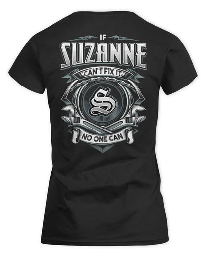 SUZANNE AP81-K4-626 - Personalized Ahmed Quote Apparel “If Ahmed Can't Fix It, No One Can” - Women's Standard T-Shirt - Black