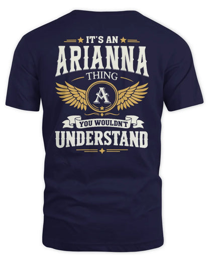 ARIANNA KT06-M008 It’s a [NAME] Thing – You Wouldn’t Understand | Personalized Vintage T-Shirt - Unisex Standard T-Shirt - Navy